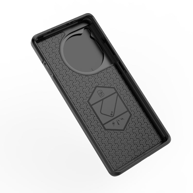 For OnePlus ACE 3 5G Sliding Camshield TPU + PC Shockproof Phone Case with Holder(Grey)