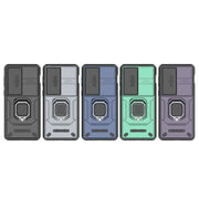 For OnePlus ACE 3V Sliding Camshield TPU + PC Shockproof Phone Case with Holder(Black)