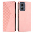 For Motorola Edge 2024 Diamond Splicing Skin Feel Magnetic Leather Phone Case(Rose Gold) - Motorola Cases by PMC Jewellery | Online Shopping South Africa | PMC Jewellery | Buy Now Pay Later Mobicred
