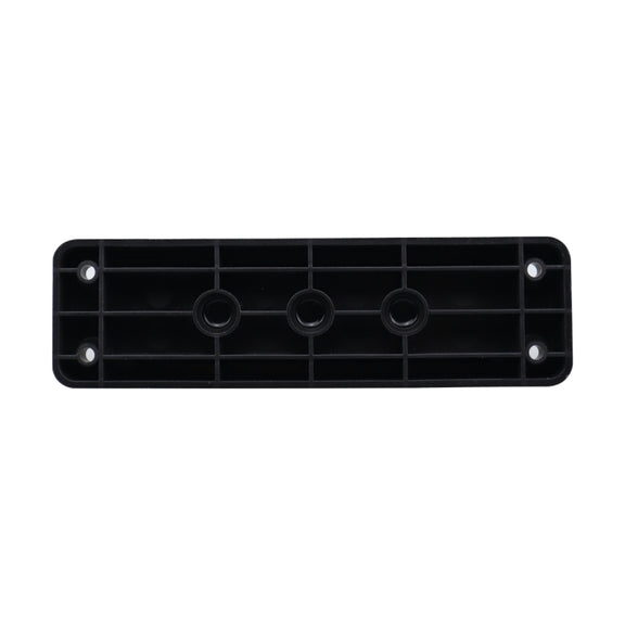 RV 600A High Current Busbar 4-way Straight M10 Wiring Studs(Black)