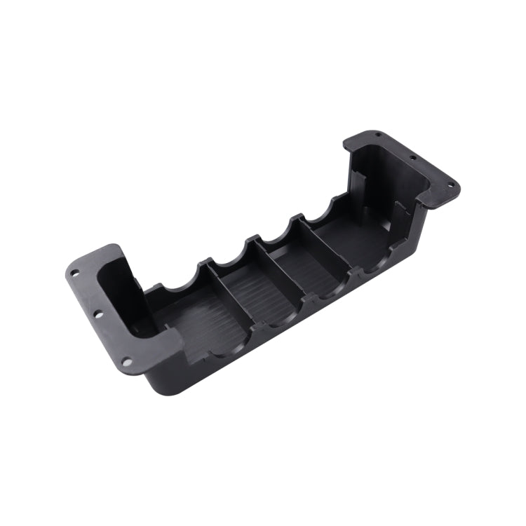 RV 600A High Current Busbar 4-way Straight M10 Wiring Studs(Black)
