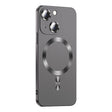 For iPhone 15 Liquid Lens Protector Magsafe Phone Case(Grey) - iPhone 15 Cases by PMC TechLife | Online Shopping South Africa | PMC TechLife