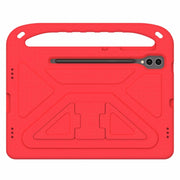 For Samsung Galaxy Tab S9+ Handle EVA Shockproof Tablet Case with Holder(Red)