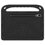 For Samsung Galaxy Tab S9 Handle EVA Shockproof Tablet Case with Holder(Black)
