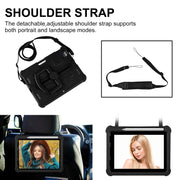For iPad Pro 11 2024 Shield 360 Rotation Handle EVA Shockproof PC Tablet Case(Black)