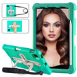 For iPad Pro 11 2024 Shield 360 Rotation Handle EVA Shockproof PC Tablet Case(Mint Green Beige) - iPad Pro 11 2024 Cases by PMC TechLife | Online Shopping South Africa | PMC TechLife | Buy Now Pay Later Mobicred