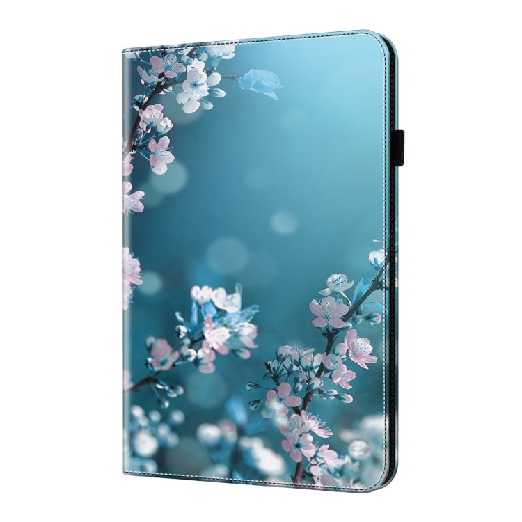 For Samsung Galaxy Tab S9 Crystal Texture Painted Leather Tablet Case(Plum Bossom)