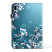 For Samsung Galaxy Tab S9 Crystal Texture Painted Leather Tablet Case(Plum Bossom)