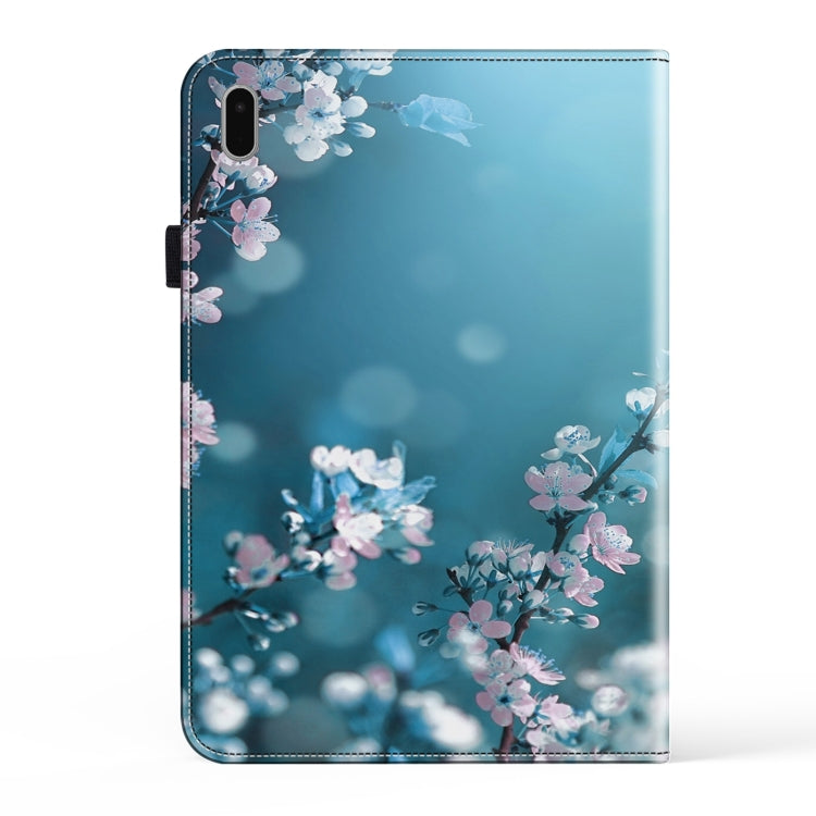 For Samsung Galaxy Tab S9 Crystal Texture Painted Leather Tablet Case(Plum Bossom)