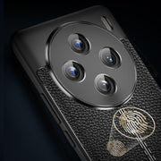For vivo X100 Litchi Texture Shockproof TPU Phone Case(Blue)