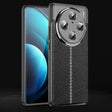 For vivo X100 Pro Litchi Texture Shockproof TPU Phone Case(Black) - vivo Tempered Glass by imak | Online Shopping South Africa | PMC TechLife | Buy Now Pay Later Mobicred