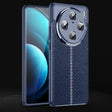 For vivo X100 Pro Litchi Texture Shockproof TPU Phone Case(Blue) - vivo Cases by imak | Online Shopping South Africa | PMC TechLife | Buy Now Pay Later Mobicred