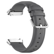 For Redmi Watch 3 Lite / Watch 3 Active Leather Replacement Watch Band(Grey)