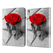 For Lenovo Xiaoxin Pad Pro 12.7 Crystal Texture Painted Leather Tablet Case(Rose)