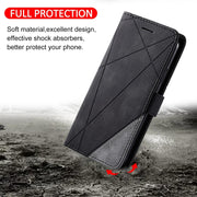 For Google Pixel 9 Pro Skin Feel Splicing Leather Phone Case(Black)