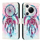 For Huawei Pura 70 3D Painting Horizontal Flip Leather Phone Case(Color Drop Wind Chimes)