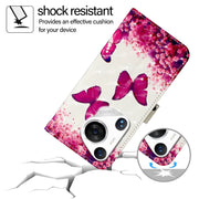 For Huawei Pura 70 Pro 3D Painting Horizontal Flip Leather Phone Case(Rose Butterfly)