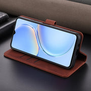 For Huawei Maimang A20 AZNS Skin Feel Calf Texture Flip Leather Phone Case(Brown)