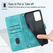 For Motorola Moto G Power 5G 2024 Skin Feel Embossed Leather Phone Case(Green)