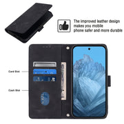 For Google Pixel 9 / 9 Pro Skin-feel Embossed Leather Phone Case(Black)