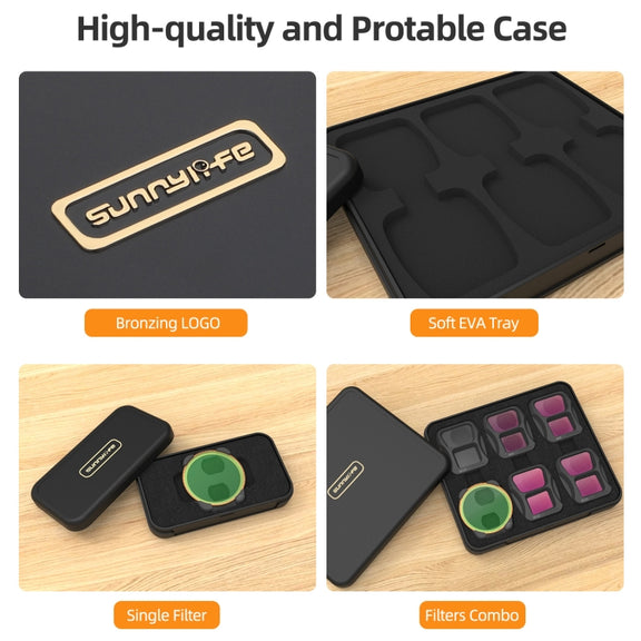 For DJI Air 3 Sunnylife Camera Lens Filter, Filter:ND4