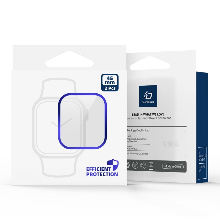 For Apple Watch Series 9 / 8 / 7 45mm DUX DUCIS Pmma Series 3D Surface Composite Soft Watch Film