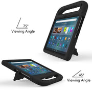 For Amazon Kindle Fire Max 11 Handle EVA Shockproof Tablet Case with Holder(Black)