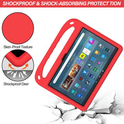 For Amazon Kindle Fire Max 11 Handle EVA Shockproof Tablet Case with Holder(Red)