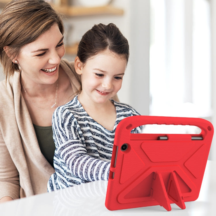 For Amazon Kindle Fire Max 11 Handle EVA Shockproof Tablet Case with Holder(Red)