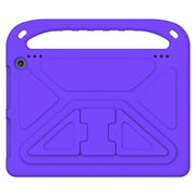 For Amazon Kindle Fire HD 10 2023 Handle EVA Shockproof Tablet Case with Holder(Purple)