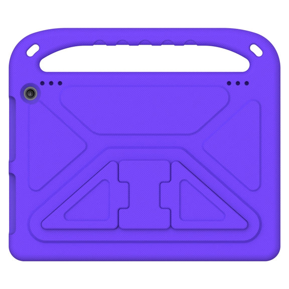 For Amazon Kindle Fire HD 10 2023 Handle EVA Shockproof Tablet Case with Holder(Purple)