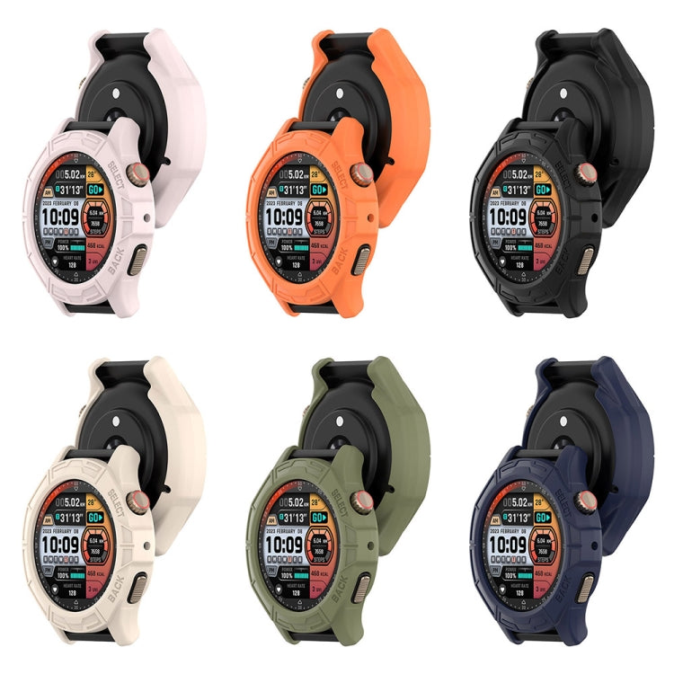 For Amazfit Cheetah / Cheetah Pro Armor Hollow Watch Protective Case(Jungle Green)