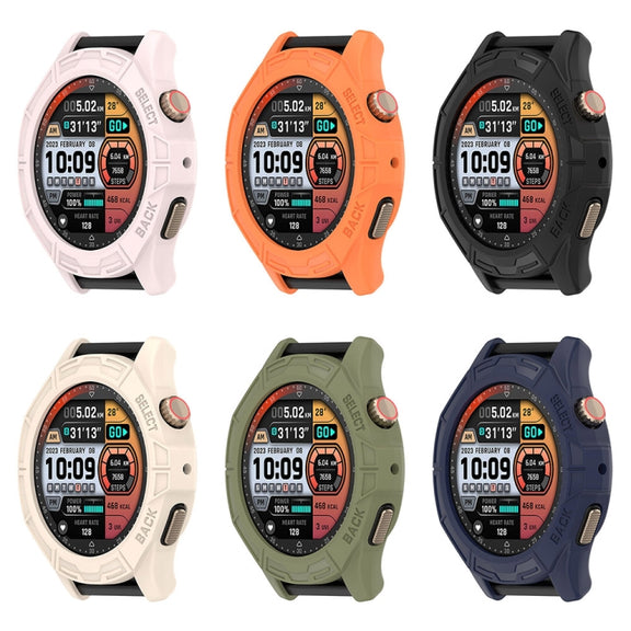For Amazfit Cheetah / Cheetah Pro Armor Hollow Watch Protective Case(Jungle Green)