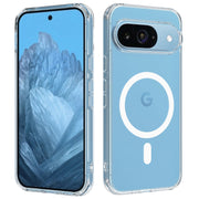 For Google Pixel 9 MagSafe Clear Acrylic PC Hybrid TPU Phone Case(Transparent)