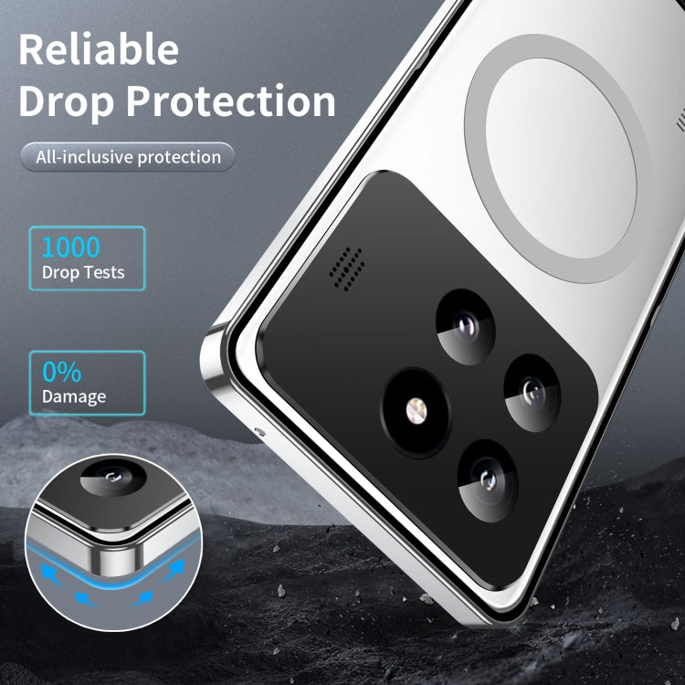 For Xiaomi 14 Pro Aromatherapy Magnetic Metal Phone Case(Silver)
