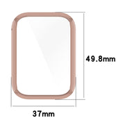 For Xiaomi Mi Band 8 Pro PC + Tempered Glass Film Integrated Watch Protective Case(Black)