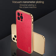 For iPhone 15 Pro Max SULADA TPU + Litchi Texture Leather Phone Case(Green)