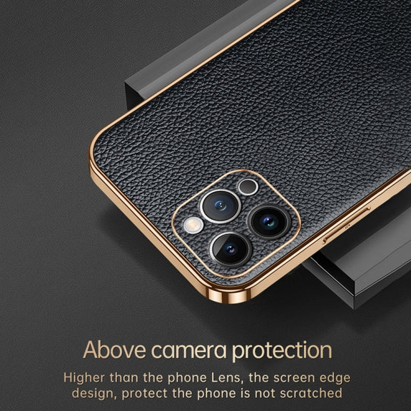For iPhone 15 Pro Max SULADA TPU + Litchi Texture Leather Phone Case(Green)