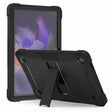 For Samsung Galaxy Tab A9+ Shockproof Silicone Hybrid PC Tablet Case with Holder(Black) - free shipping - PMC TechLife - Order now!