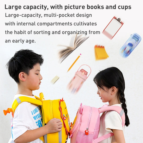 Children Cartoon Anti-Lost Small School Bag Backpack(Dinosaur Duck)