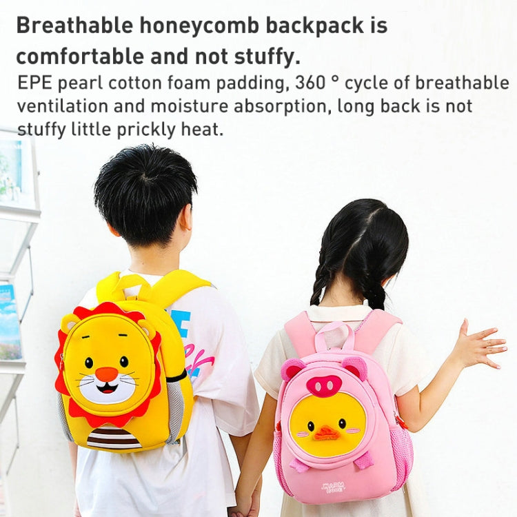 Children Cartoon Anti-Lost Small School Bag Backpack(Pig Pig Duck)