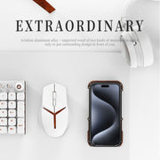 For iPhone 16 R-JUST Ironwood Generation Metal Hybrid Wood Phone Case