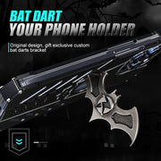 For iPhone 15 Pro R-JUST Batman Hollow Metal Phone Protective Case(Black)