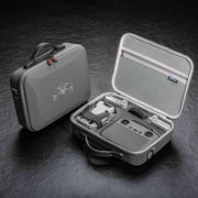 For DJI Mini 4 Pro / RC with Screen Standard STARTRC Shoulder Storage Bag PU Handbag(Grey)