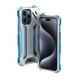 For iPhone 15 Pro R-JUST RJ17 Shockproof Armor Metal Phone Case(Blue) - iPhone 15 Pro Cases by R-JUST | Online Shopping South Africa | PMC TechLife | Buy Now Pay Later Mobicred