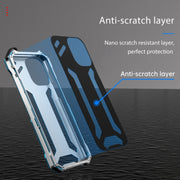 For iPhone 15 Pro Max R-JUST RJ17 Shockproof Armor Metal Phone Case(Blue)