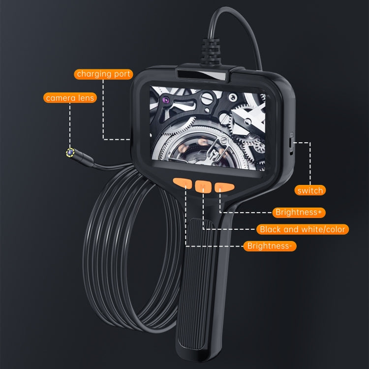P200 5.5mm Front Lenses Integrated Industrial Pipeline Endoscope with 4.3 inch Screen, Spec:2m Tube