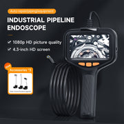P200 8mm Front Lenses Integrated Industrial Pipeline Endoscope with 4.3 inch Screen, Spec:15m Tube