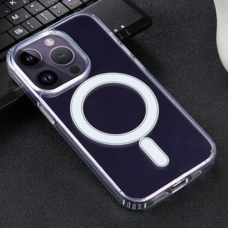 For iPhone 15 Pro Max GEBEI MagSafe Magnetic Transparent Phone Case(Transparent)
