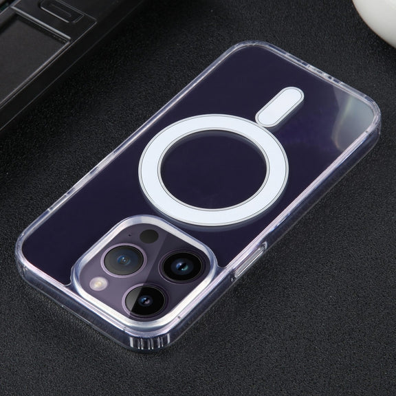 For iPhone 15 Pro Max GEBEI MagSafe Magnetic Transparent Phone Case(Transparent)